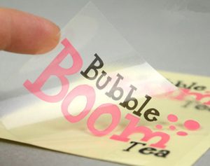 لیبل شیشه ای