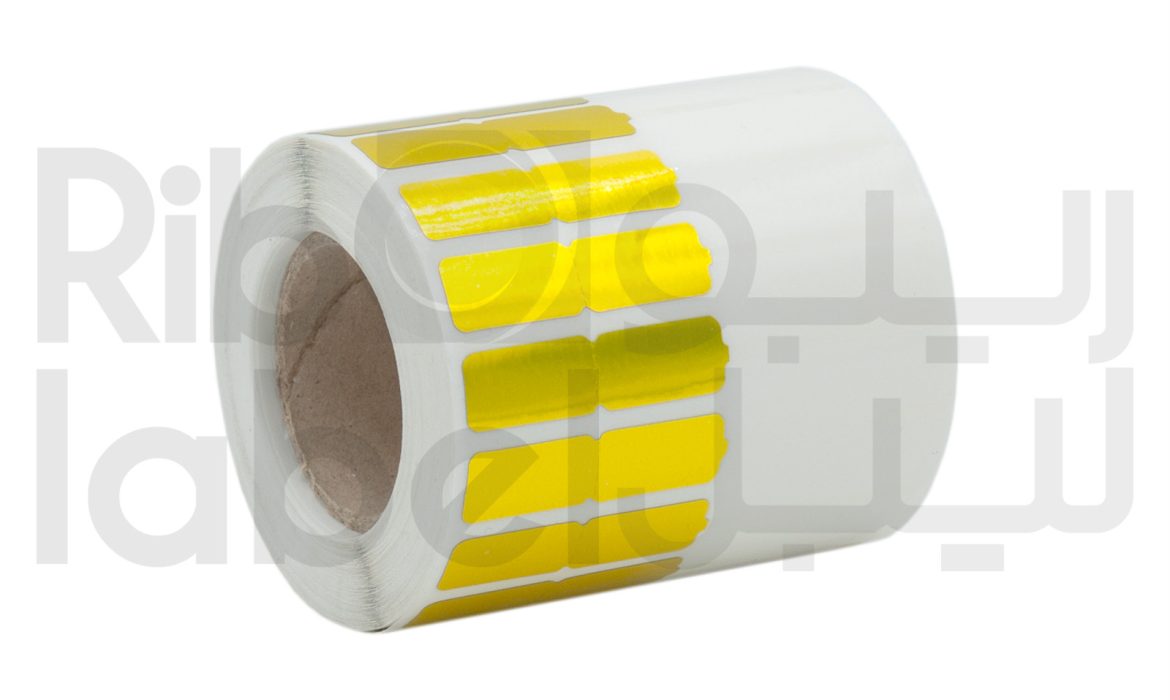 لیبل جواهر طلایی دم شیشه ای