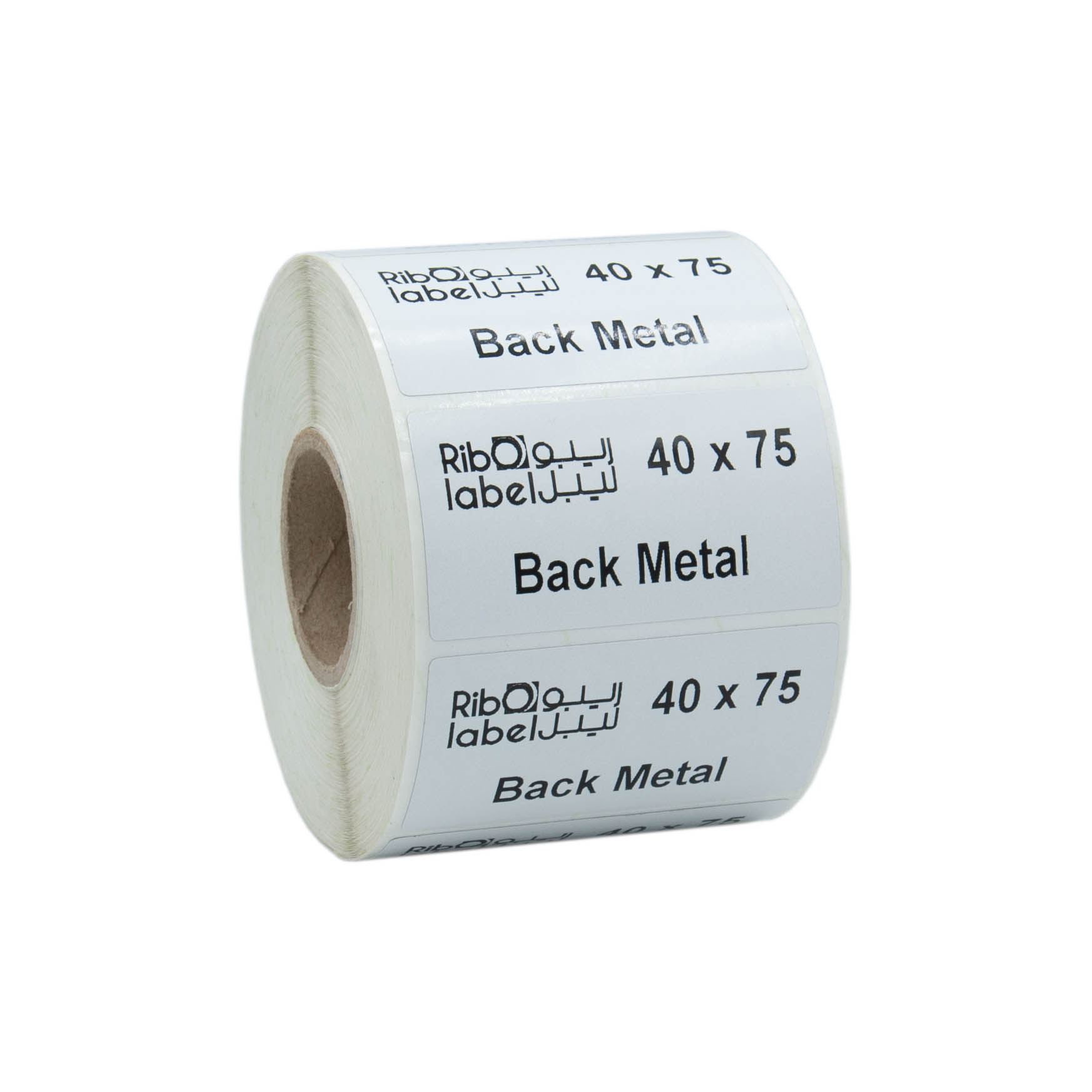 لیبل بک متال ۷۵*۴۰